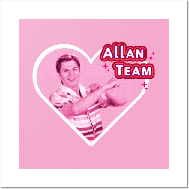 Allan Team, Barbie Movie cute pink,  bold design Wall Art by WeirdyTales